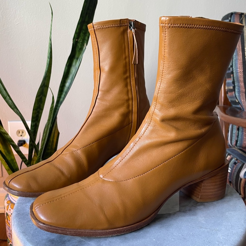 Reformation LOUIE stretch sock boots 9.5